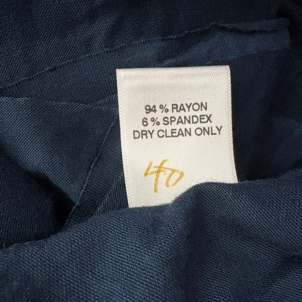 NWTAnthropologie Bailey 44 Navy Blue Ruched Dress Size M Sku#161 - Picture 7 of 7